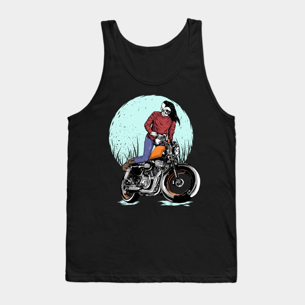 Rider Girl Tank Top by phsycartwork